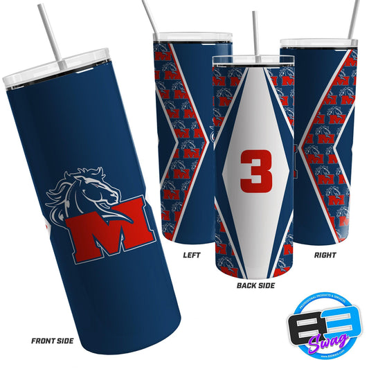 Skinny Tumbler - Indiana Mustangs - 83Swag