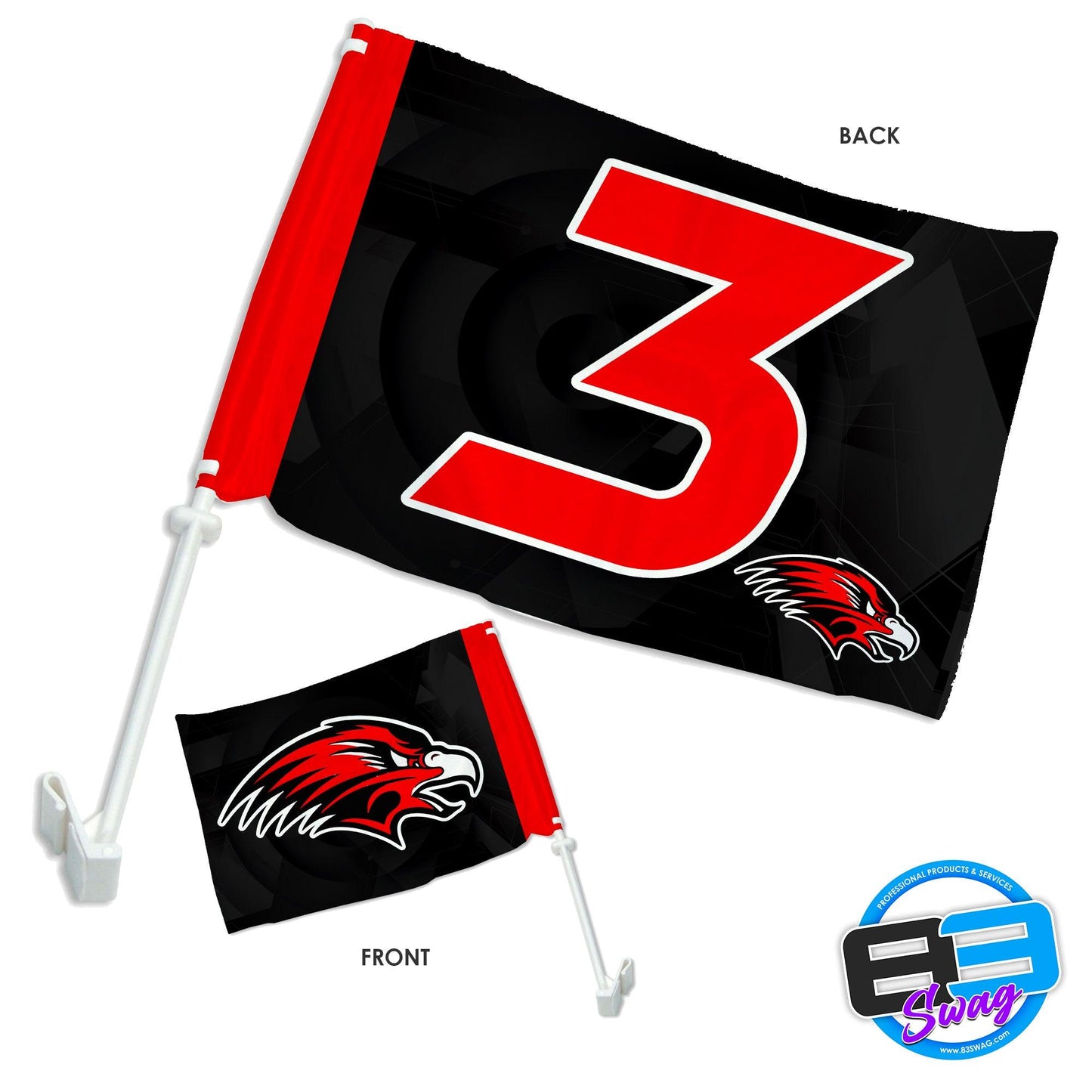 Team Car Flag - Allendale Falcons - 83Swag