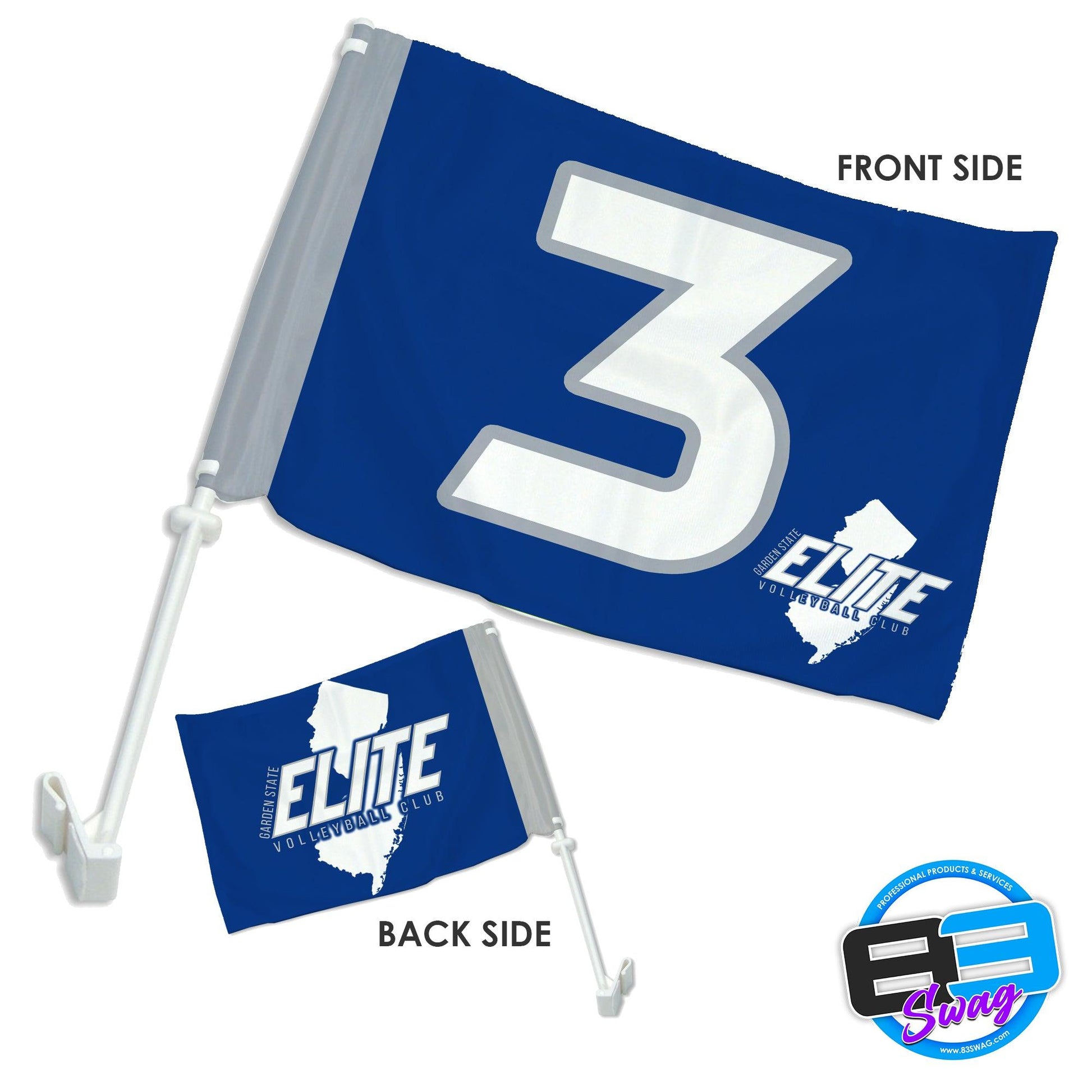 Team Car Flag - Garden State Elite Volleyball Club - 83Swag