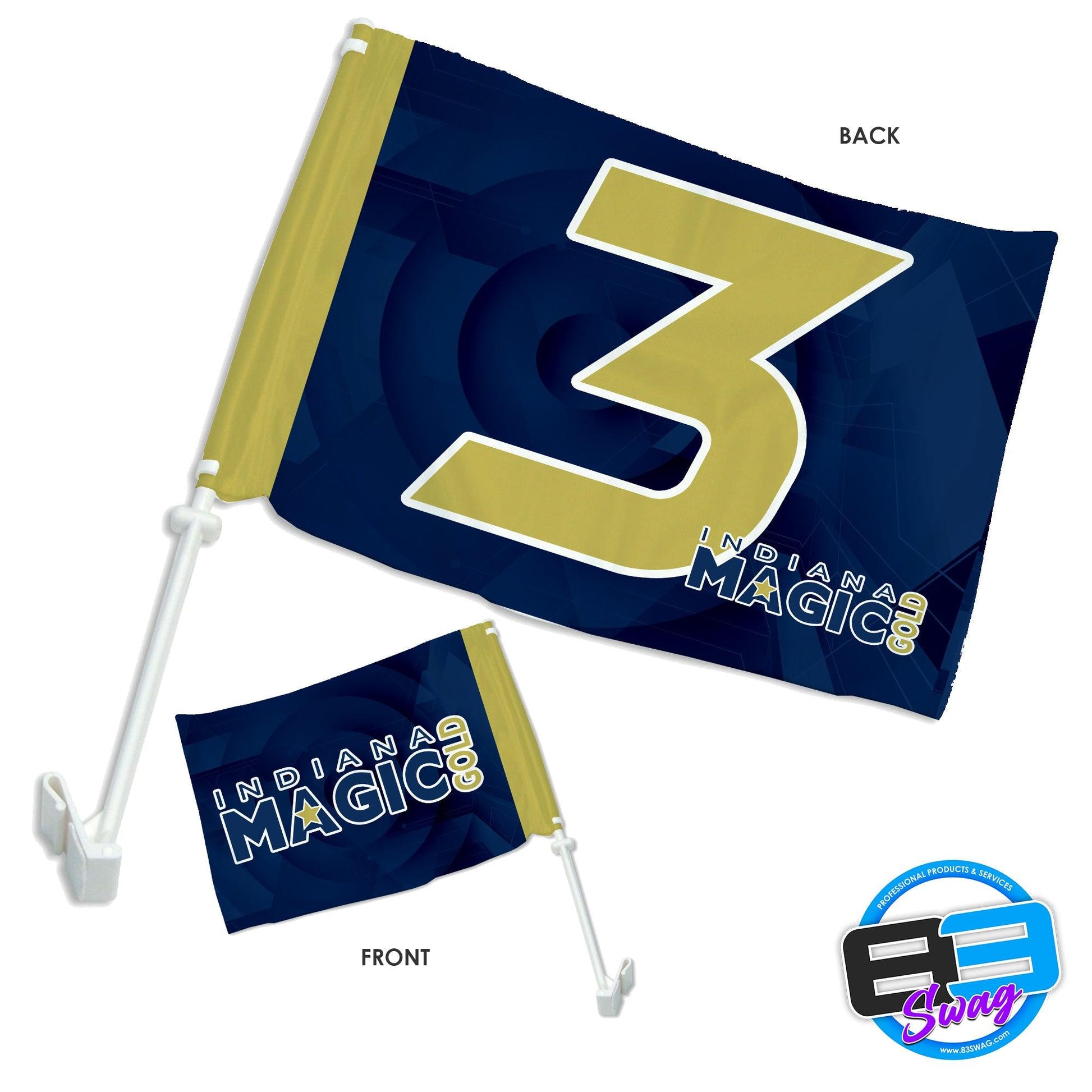 Team Car Flag - Indiana Magic - 83Swag