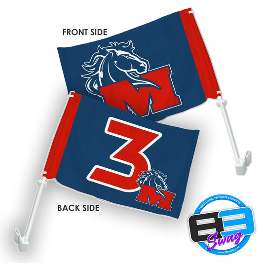 Team Car Flag - Indiana Mustangs - 83Swag